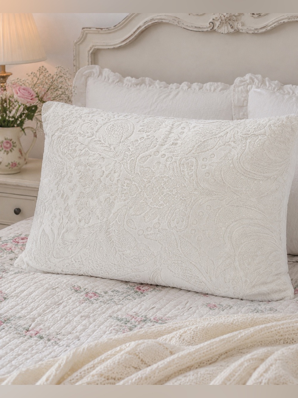 NWOT Jaquard Terry Textured Pillow Cover